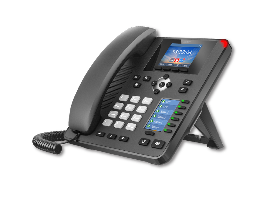 Karel IP204P  - Tip1 IP Telefon Seti,SİP ÖZELLİKLİ İP TELEFON
