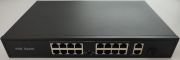 ODS ODS-16P2U1S-200 16 Port 10/100 Yönetilemez 2 Port Gb. 1 SFP Rack mount 16 PORT POE 200W Switch